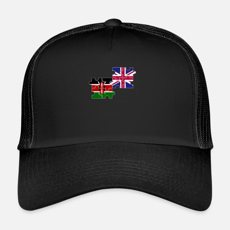 Kenya Drapeau du Royaume-Uni Kényan britannique Casquette trucker 