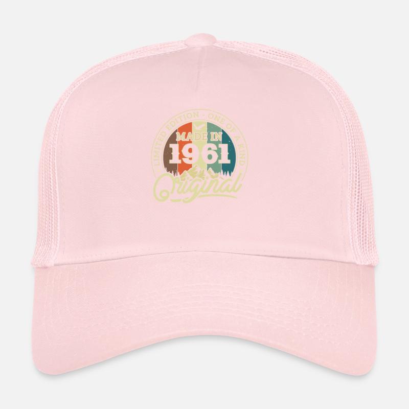 Millésime Anniversaire 1961 - 62/63 ans Casquette trucker 