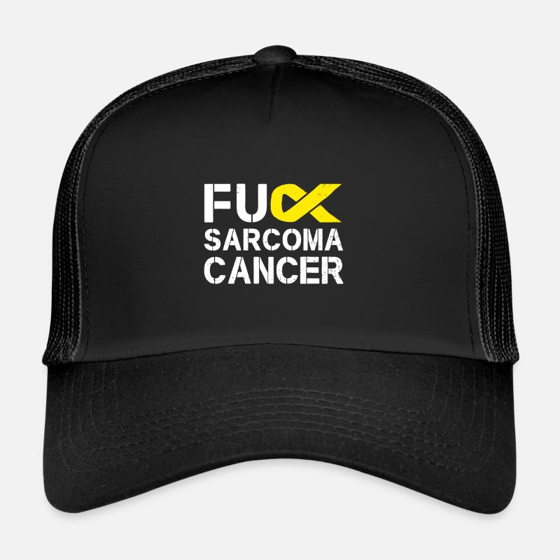 Fick Sarkom Krebs Bewusstsein Gelb Trucker Cap