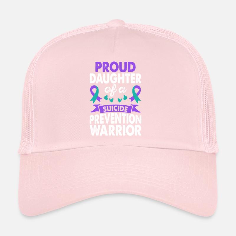Fille du guerrier de la prévention du suicide Casquette trucker 