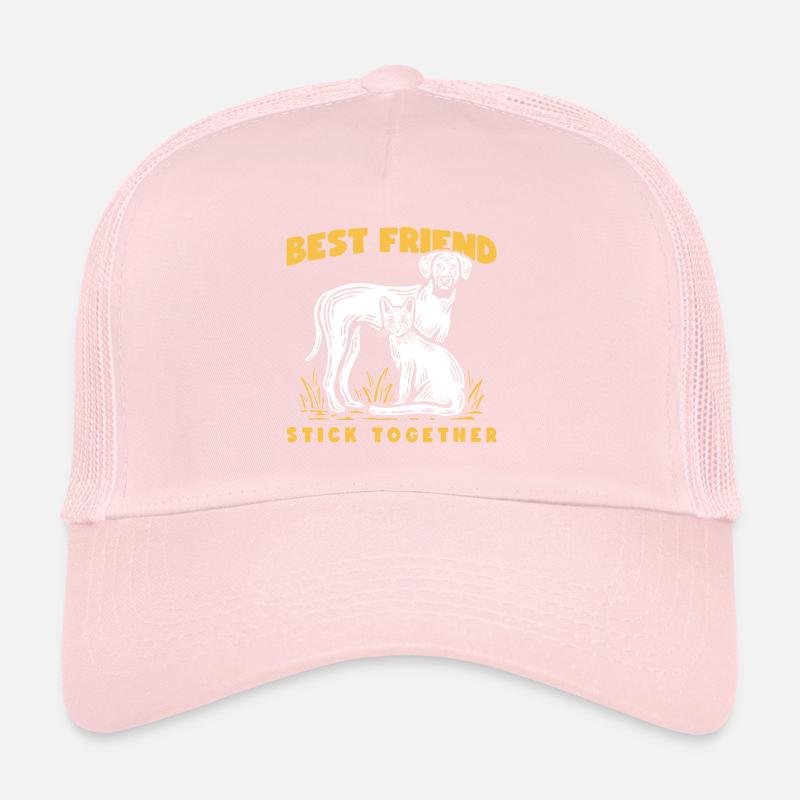 Chat et chien Casquette trucker 