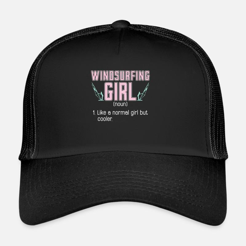 Nom de fille de planche à voile comme un sport extrême normal Casquette trucker 