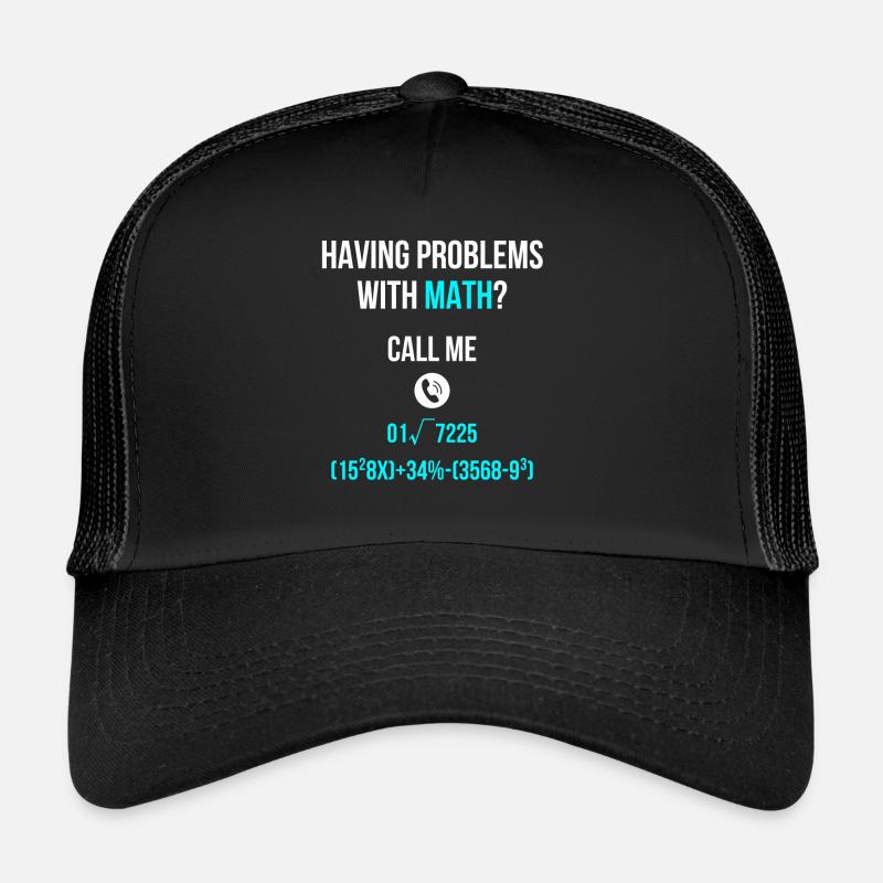 Apprendre l’école de mathématiques - Casquette trucker  - noir/noir