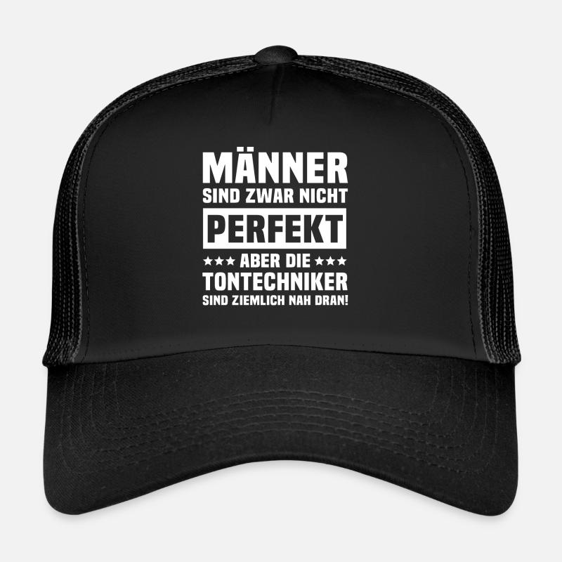 Tontechniker - Trucker Cap - Schwarz/Schwarz