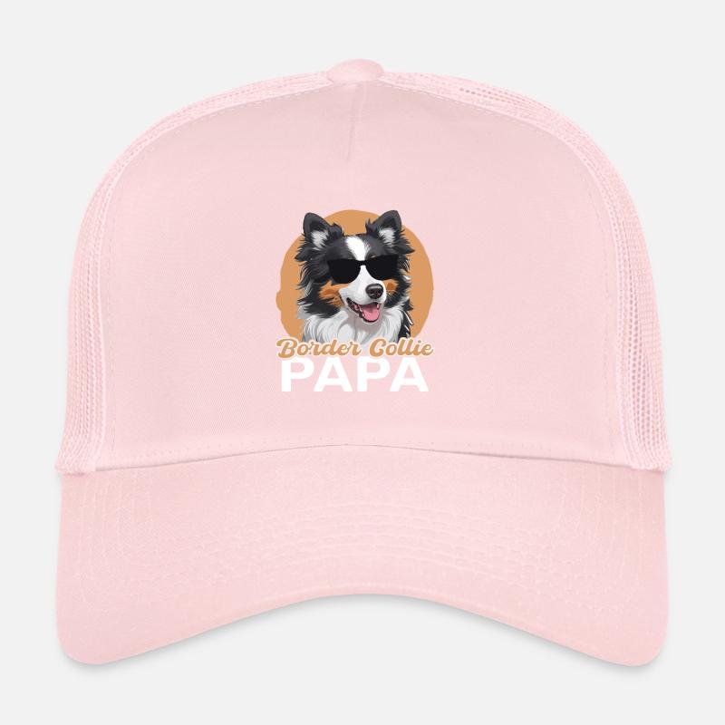 Border Collie Papa Trucker Cap