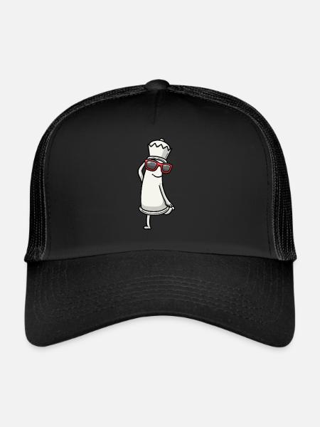 Dancing chess pieces Chess players - Trucker Cap - black/black - Front
