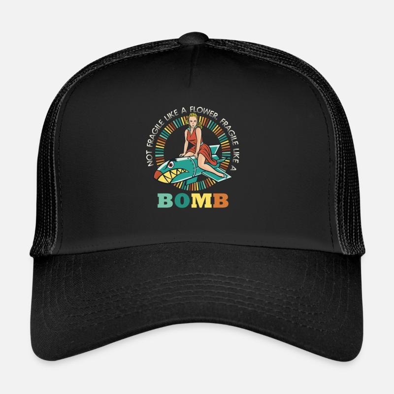 Pas fragile comme une fleur, mais un Casquette trucker 