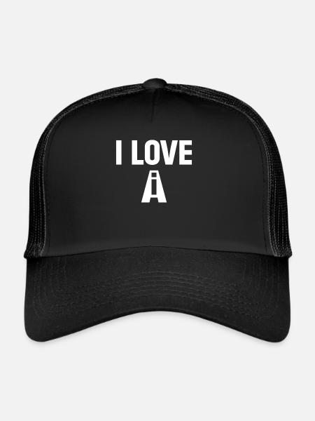 J’aime l’IA - Ai Robotique Ai Machines Artificial Int - Casquette trucker  - noir/noir - Devant
