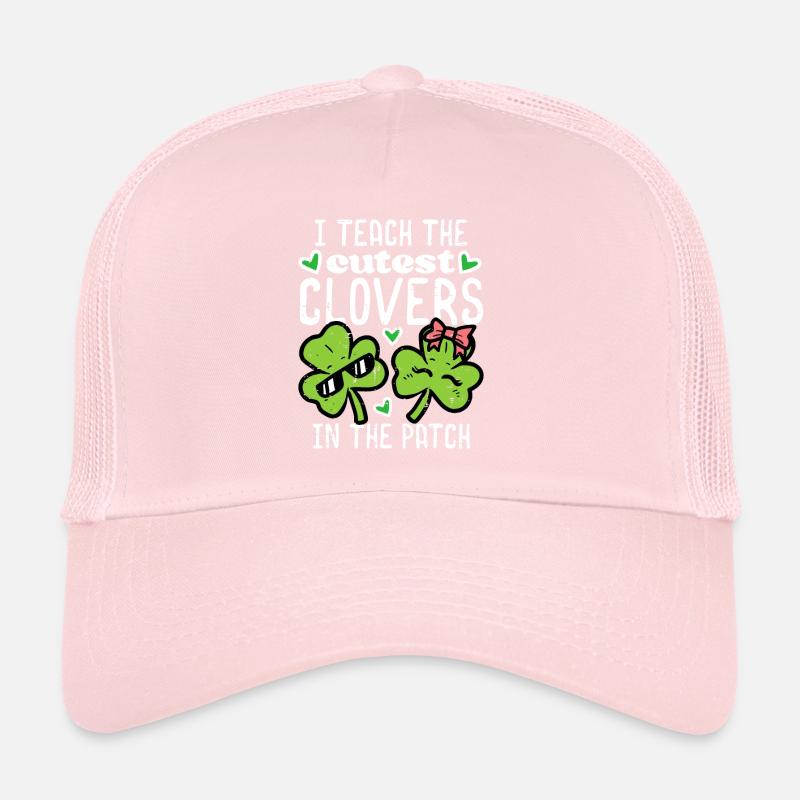 I Teach The Cutest Clover In Patch St Patricks Day Trucker Cap