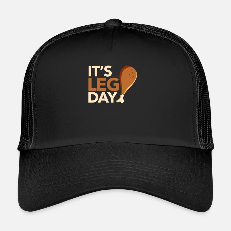 C’est le jour des jambes Fun Workout Turkey Casquette trucker 