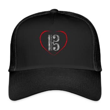 Violaschlüssel Chor Musik Musiklehrerin Musiker - Trucker Cap - Schwarz/Schwarz - Vorne