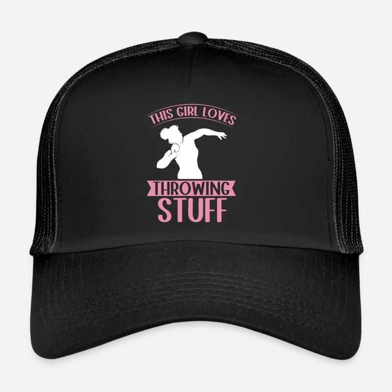 Kugelstoßen Werfen Leichtathletik Trucker Cap