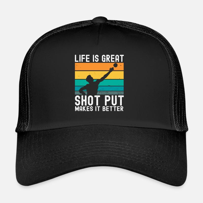 Kugelstoßen Werfen Leichtathletik Trucker Cap
