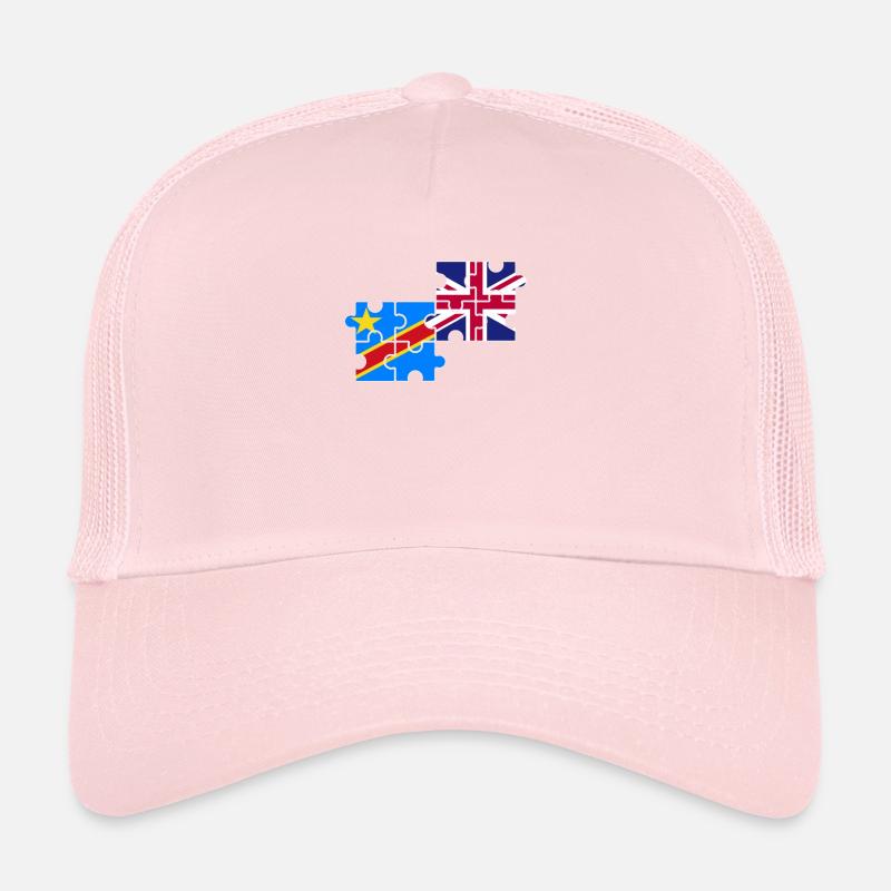 RD Congo Drapeau du Royaume-Uni Britanniques Congolais Casquette trucker 