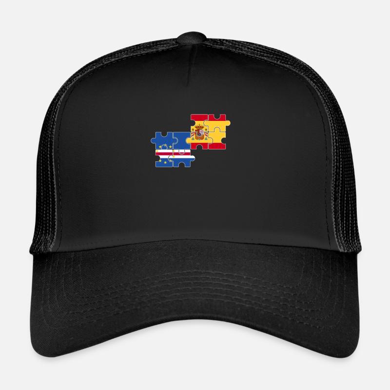 Cap-Vert Espagne Drapeau Espagne Cap-Vert Casquette trucker 