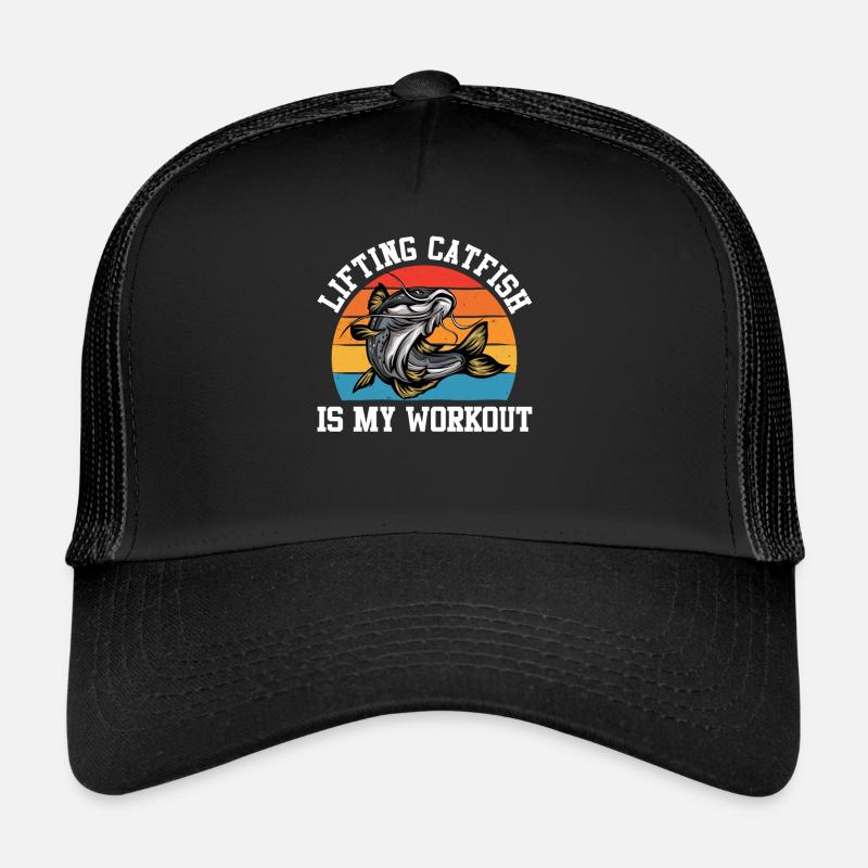 Noodler Lifting Catfish is my Workout Flathead Trucker Cap