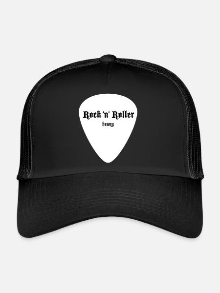 Plectre Grand Blanc - Casquette trucker  - noir/noir - Devant