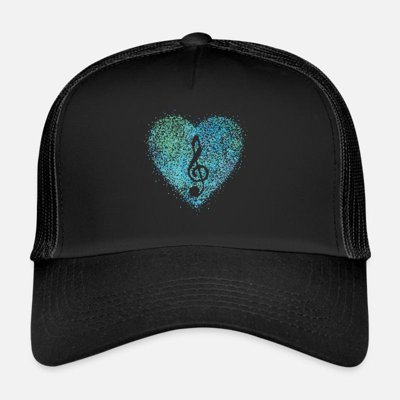 Treble clef, soprano, chanteuse, violon, orchestre Casquette trucker 