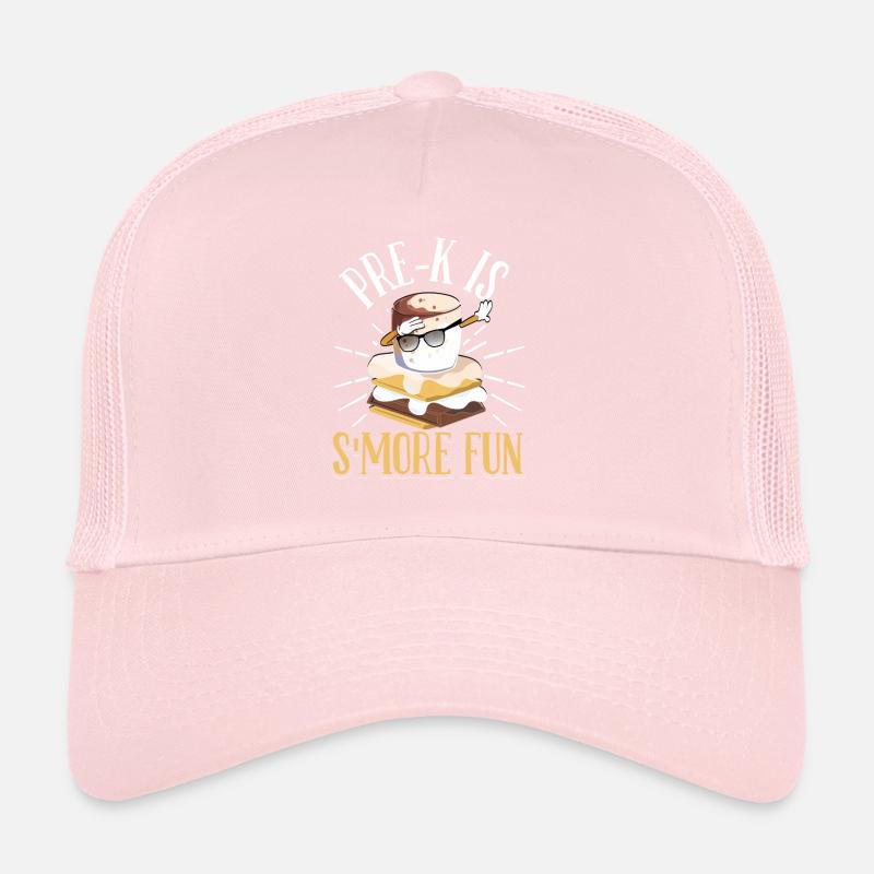 Pre K est Smore Fun Campfire Camping Enfants Dabbing M Casquette trucker 