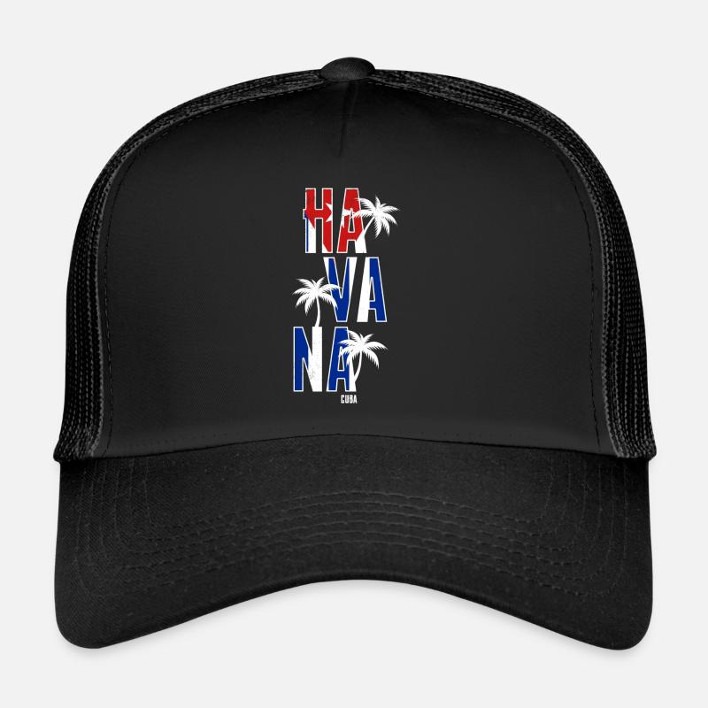 Havanna Kuba - Trucker Cap - Schwarz/Schwarz