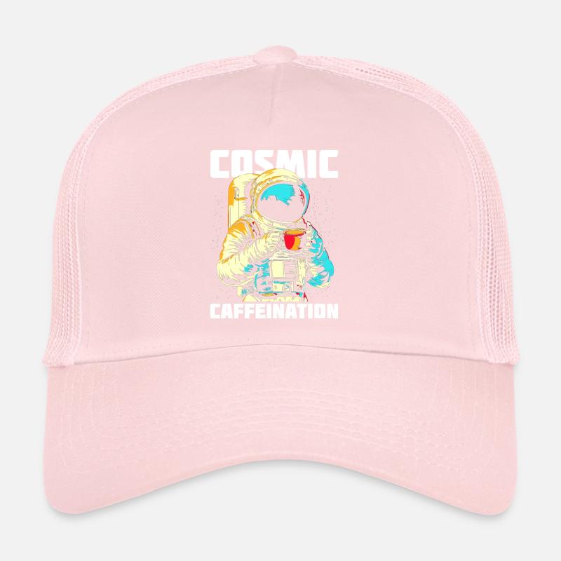 Coffee Astronaut Caffeine Pop Art Trucker Cap