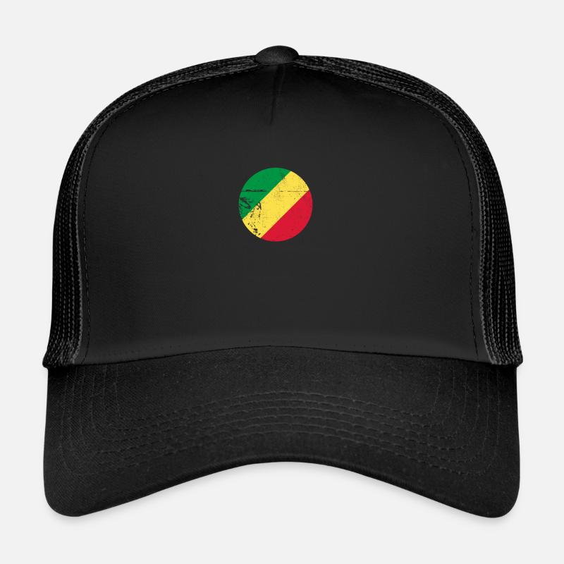 République du Congo Vintage Drapeau congolais Casquette trucker 