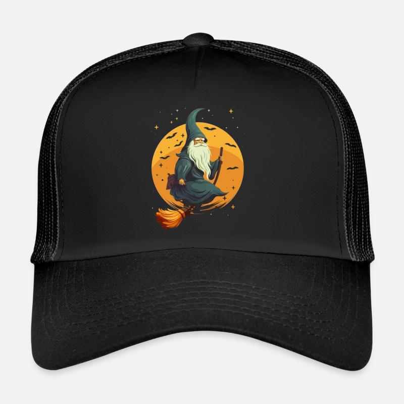 Gartenzwerg Halloween Süßes oder Saures Gärtner Trucker Cap