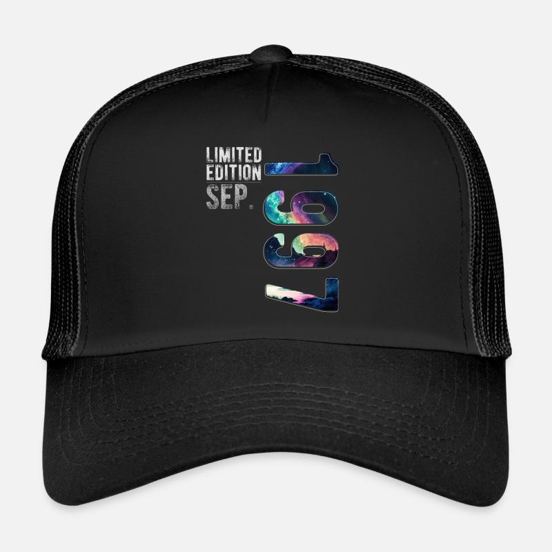 Year 1997 September Birthday Northern Lights Trucker Cap