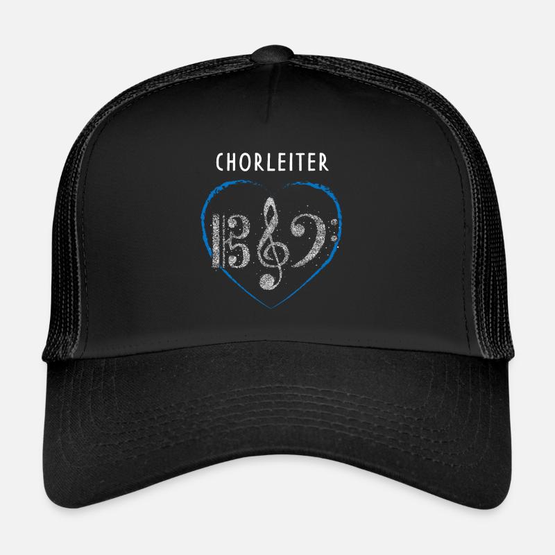 Chorleiter Chor Notenschlüssel Musiker Dirigent Trucker Cap
