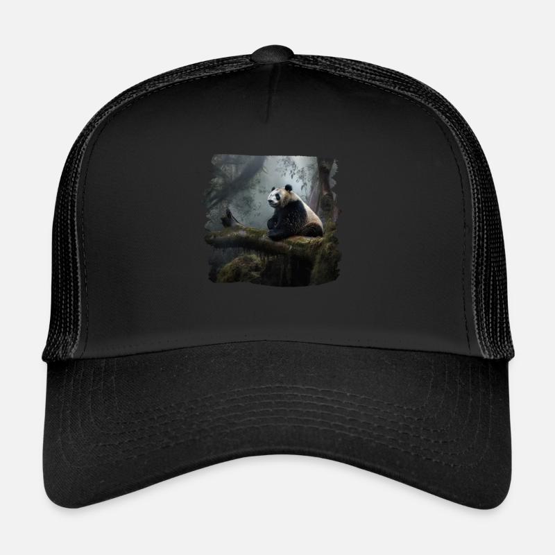 Pandas realistic Panda Großer Panda Trucker Cap