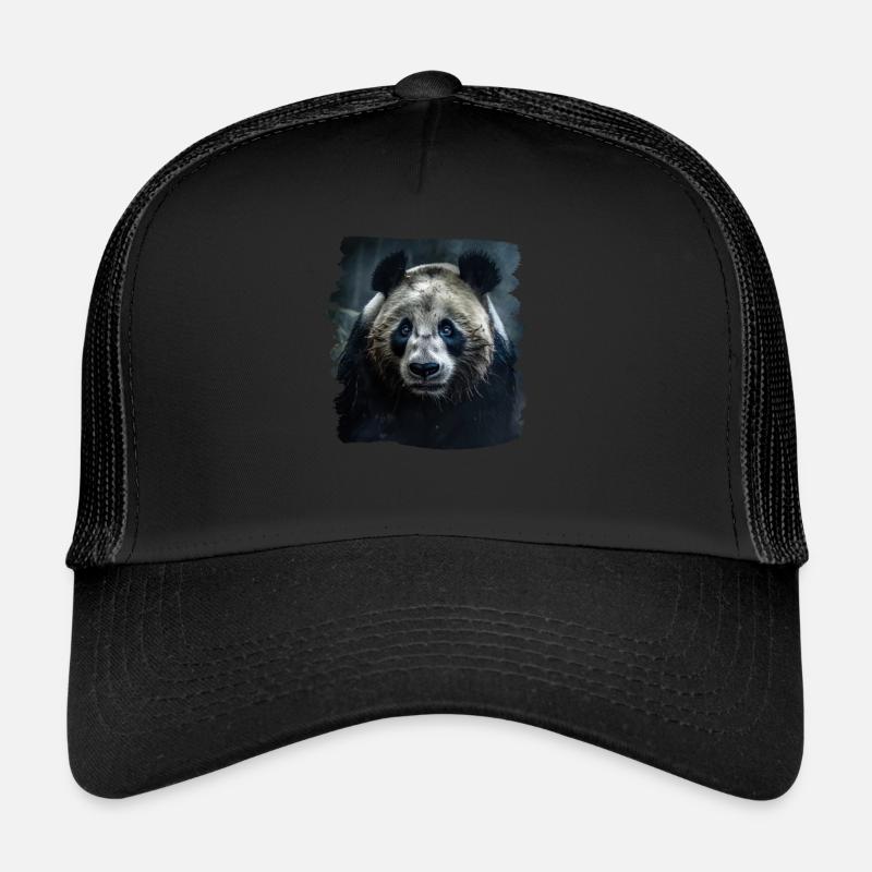 Pandas réaliste Panda Panda géant Casquette trucker 