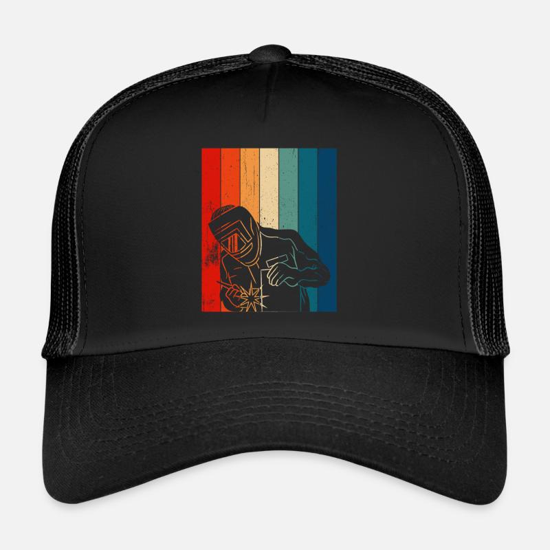 Retro Welder Vintage Welder Trucker Cap
