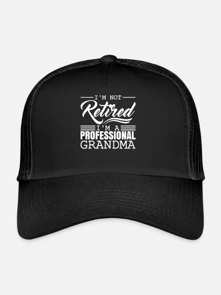 Pension de pensionné - Casquette trucker  - noir/noir - Devant