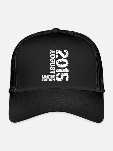 2015 Août Édition Limitée 8ème Tenue d’Anniversaire - Casquette trucker  - noir/noir - Devant
