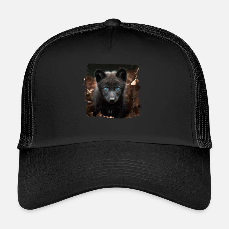 Wölfe realistic Wolf Trucker Cap