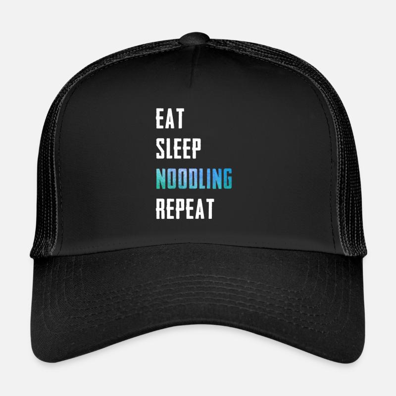 Flathead Fish Eat Sleep Noodling Repeat Catfish Trucker Cap
