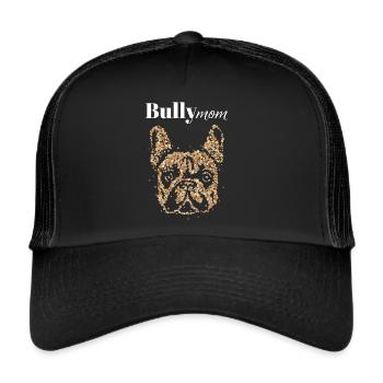 Bully Maman Bulldog Français Bulldog Frenchie - Casquette trucker  - noir/noir - Devant