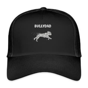 Bully Dad Français Bulldog Dog Daddy Dogs - Casquette trucker  - noir/noir - Devant