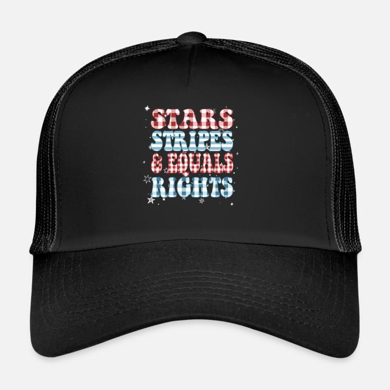 Star stripes and equality Trucker Cap