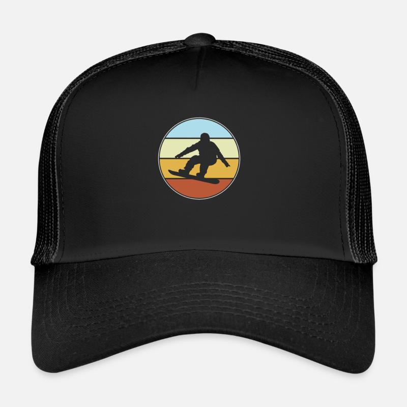 Snowboarding Retro Trucker Cap
