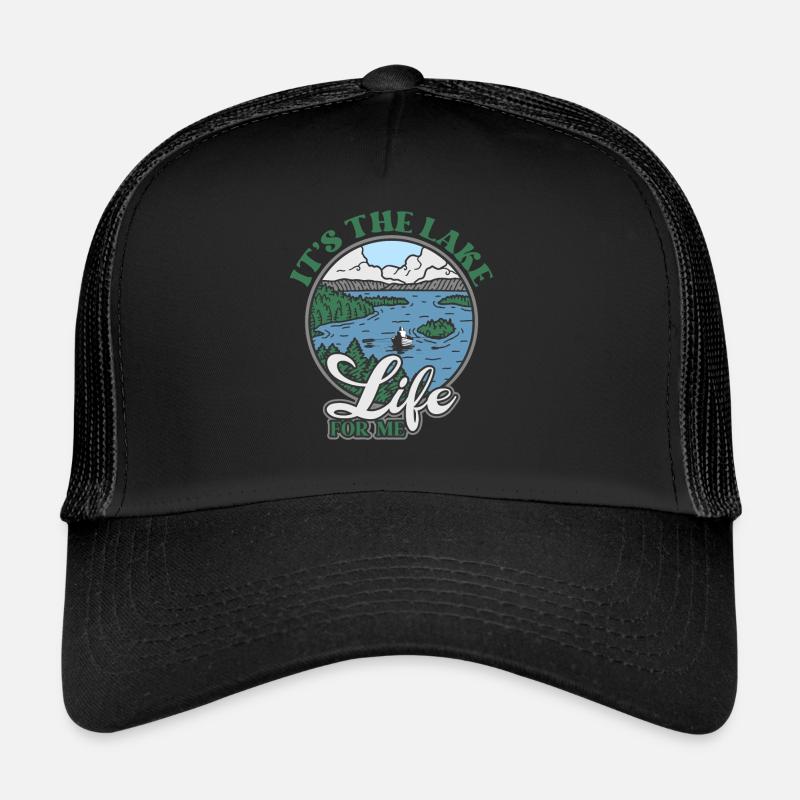 C’est la vie au lac pour moi Lakeside Vibes Casquette trucker 