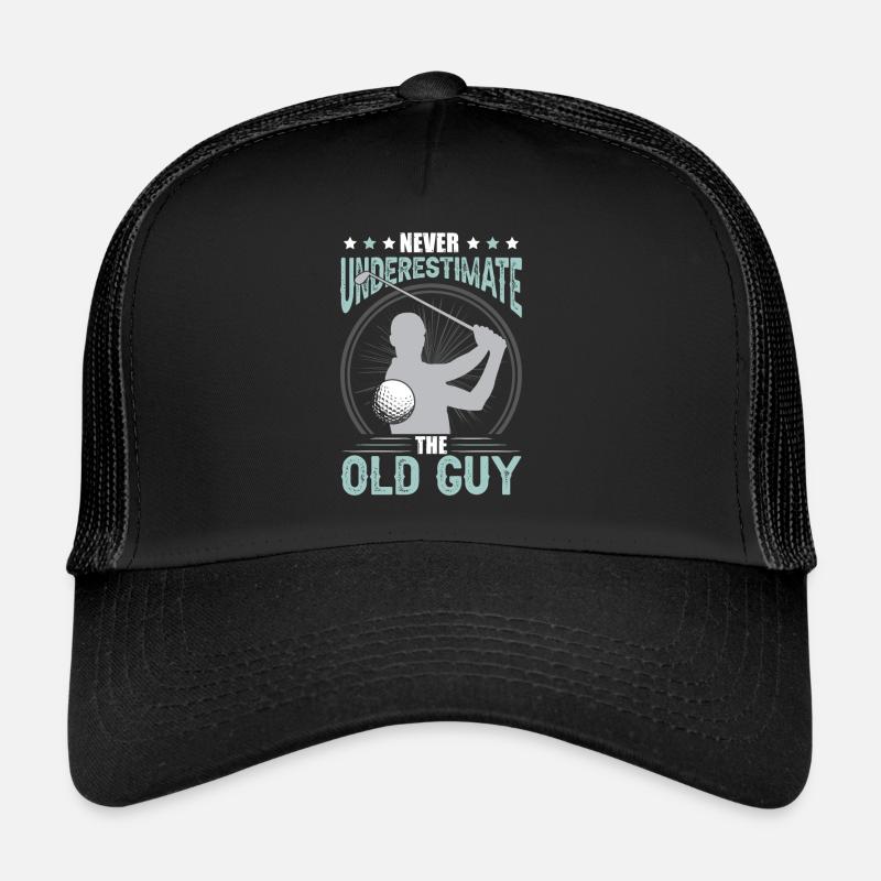 Funny Golf Lover Men Golfing Trucker Cap