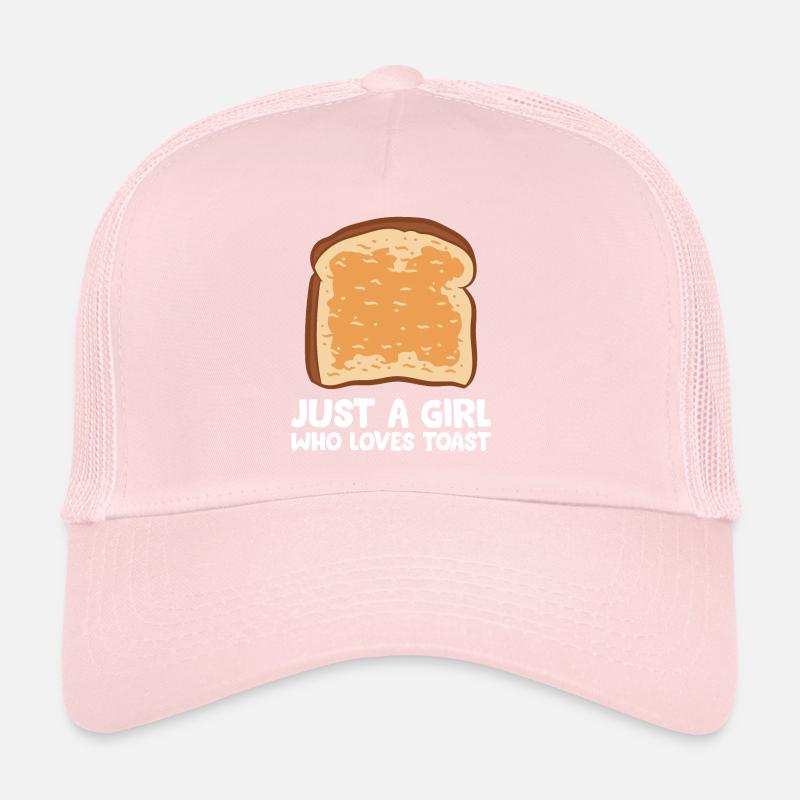 Nur ein Mädchen, das Toast liebt Trucker Cap