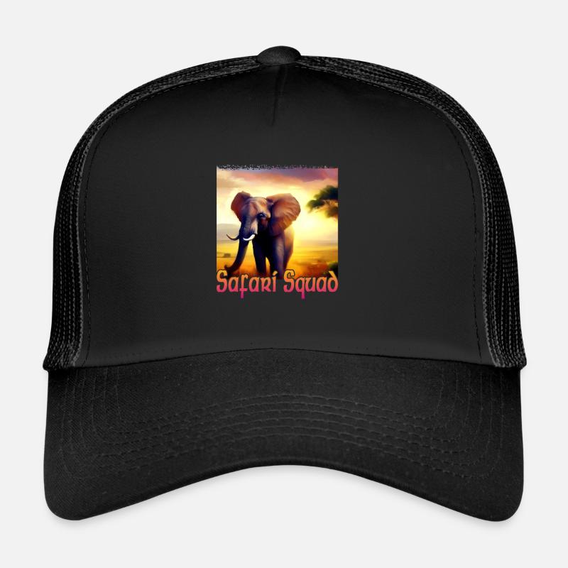 Elephant in Africa - Safari Squad Trucker Cap