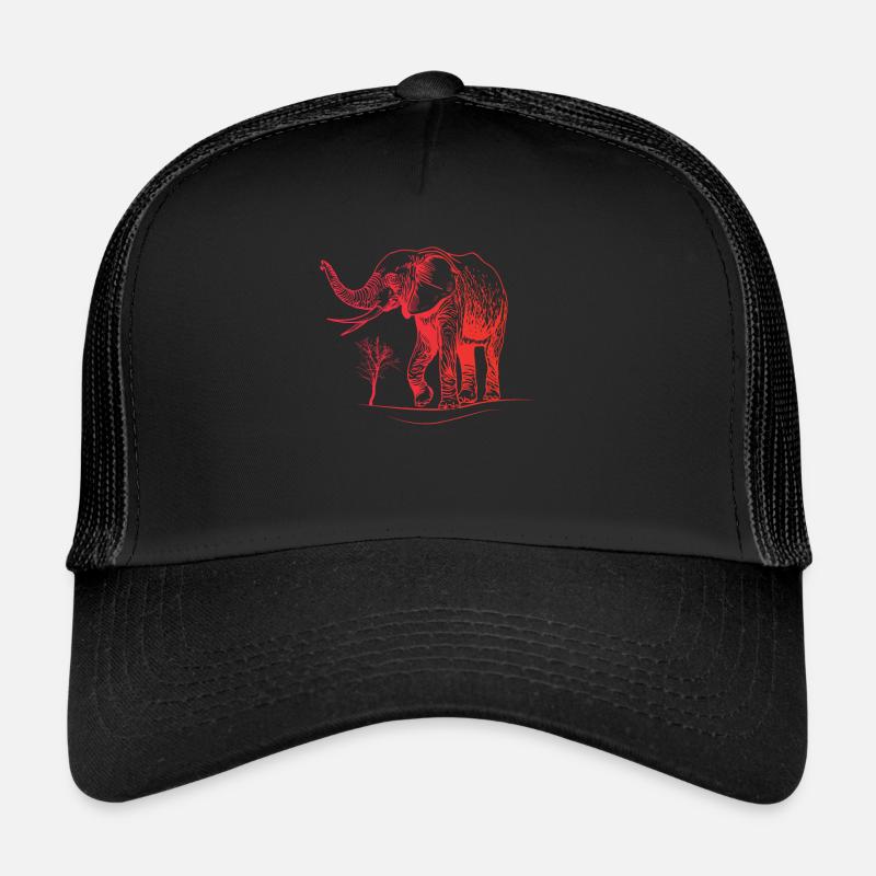 Éléphant Enfants Éléphant Rouge Casquette trucker 