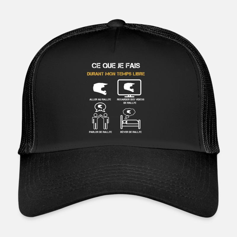 rallye temps libre humour Casquette trucker 