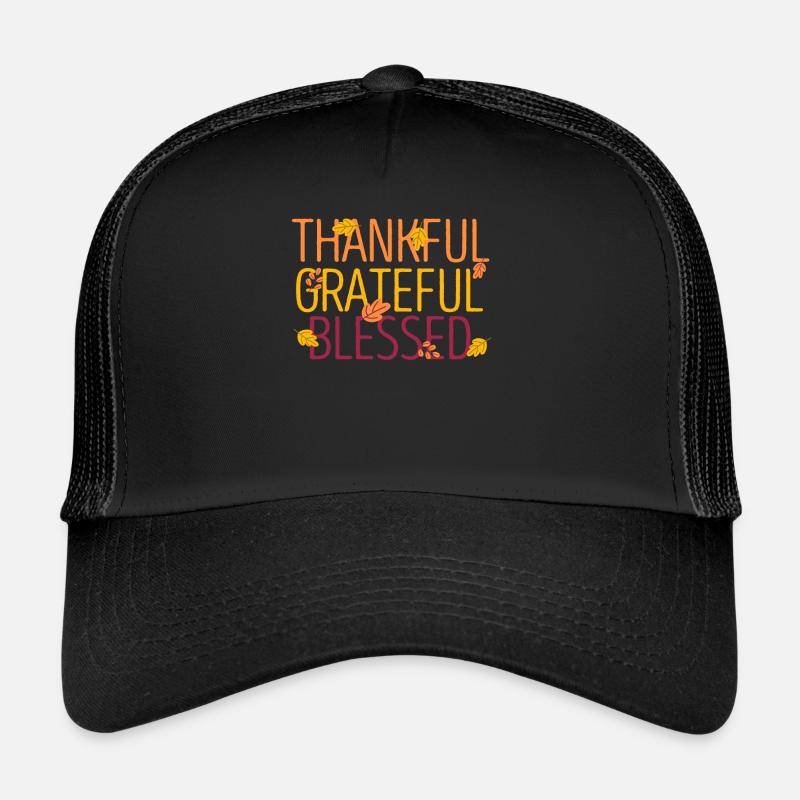Dankbar Dankbar Gesegnet Lustig Thanksgiving Day Trucker Cap