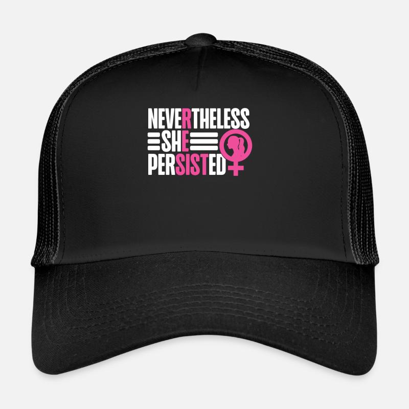Féministe néanmoins elle Casquette trucker 