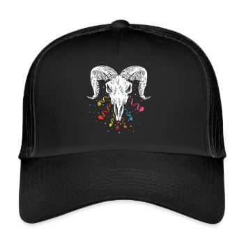 Cologne Carnival Confetti Soccer Soccer Team - Trucker Cap - black/black - Front