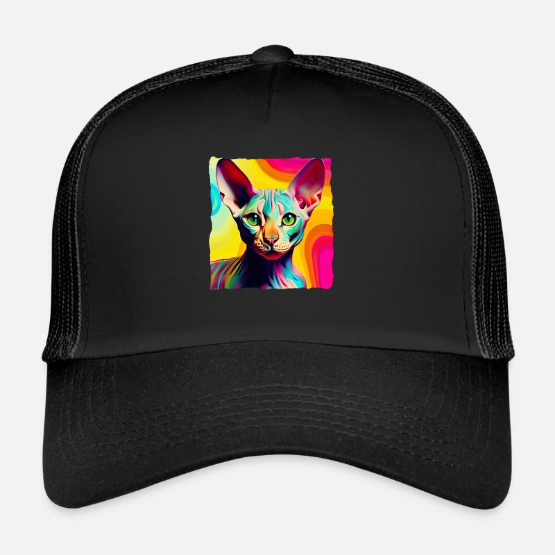 Coole Nacktkatze Pop Art Trucker Cap